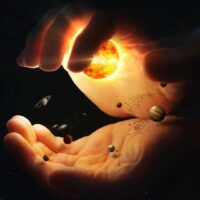 mains avec univers